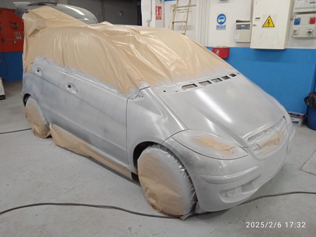 proceso pintura vehículo